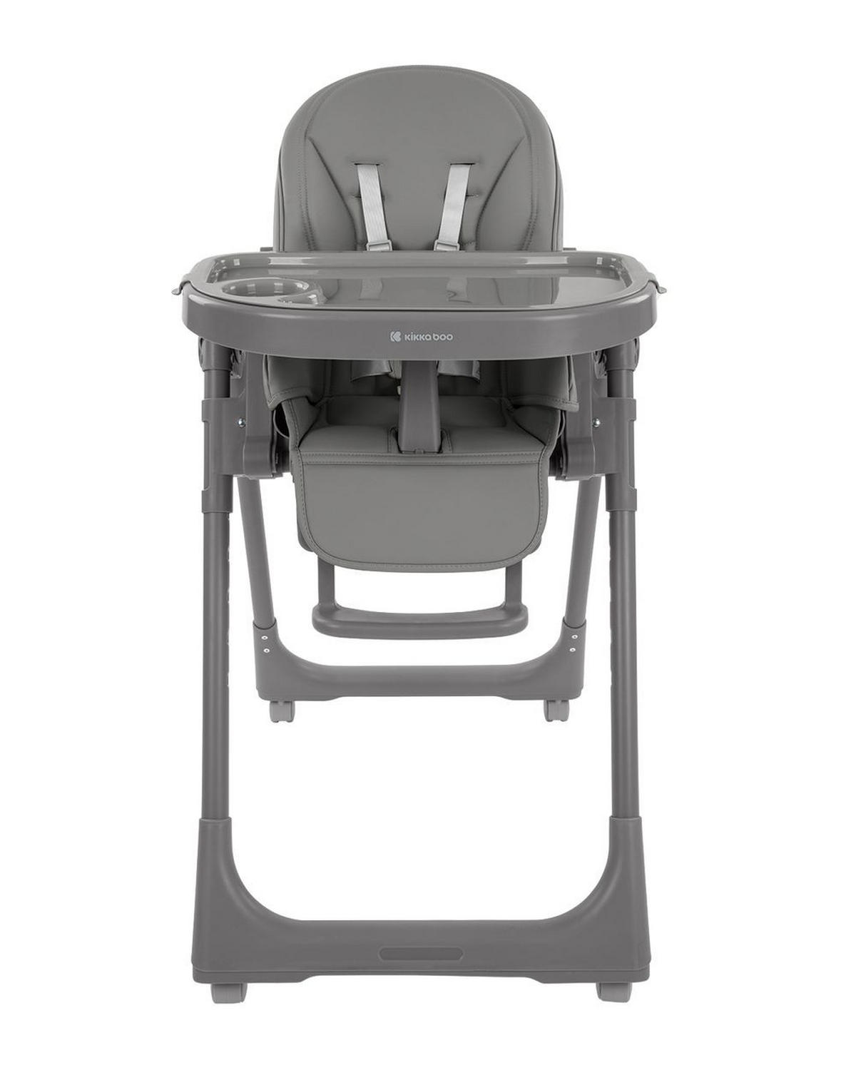 HOCHSTUHL Pastello 2 grau klappbar höhenverstellbar Ablagefach Räder - Grau, Metall (55/99/76cm) - Kikka boo