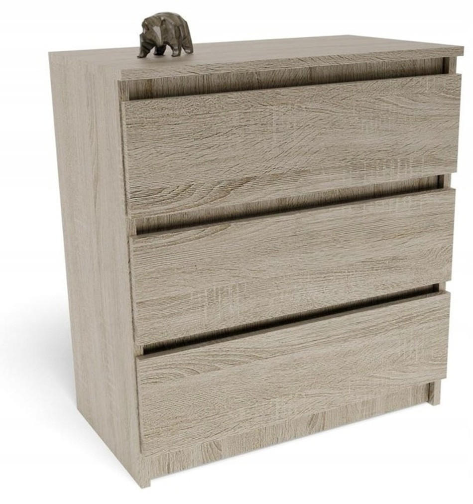 Matkam Möbel Kommode Sonoma Eiche 70x77x40 cm
