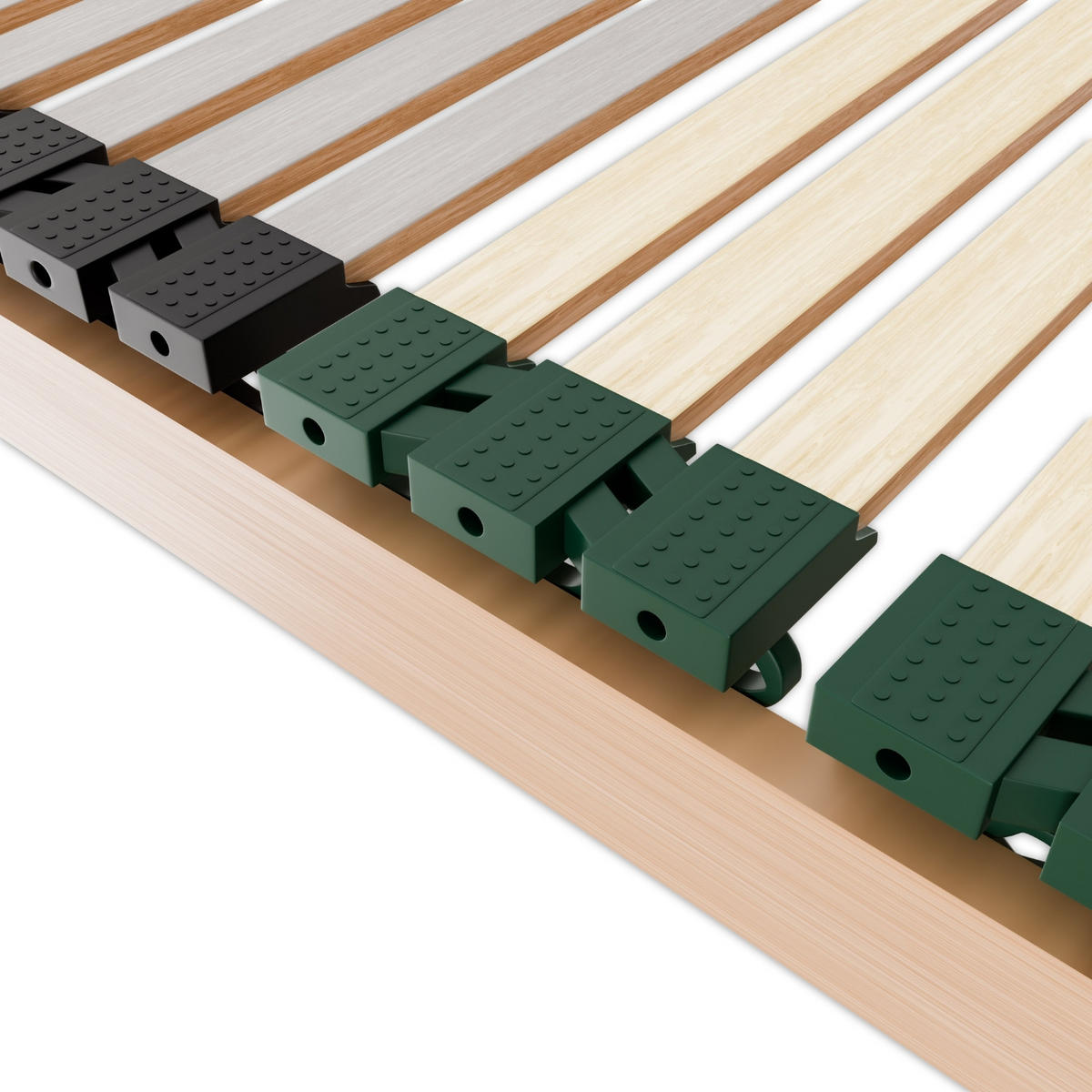 LATTENROST Rock Solid 100x200 cm bis 200Kg belastbar, 7 Zonen - Braun, Holz (100/200cm) - Sleepneo