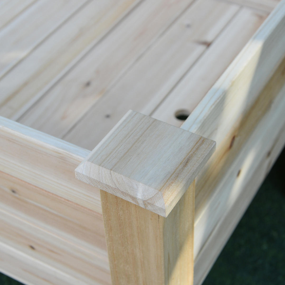 HOCHBEET, Natur, Tannenholz - Naturfarben, Holz (114/76/115cm) - Outsunny