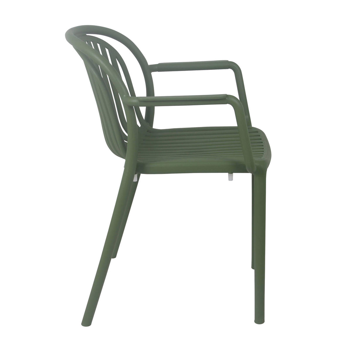 GARTENSTUHL, Olivgrünen - Grün, Kunststoff (57/58cm) - Oviala