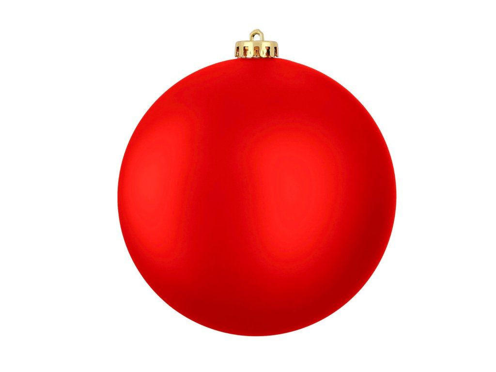WEIHNACHTSKUGEL Rot matt, Ø 15 cm, Kunststoff, für Innen- und Außenbereich - Rot, Kunststoff (20/20/20cm) - LAALU
