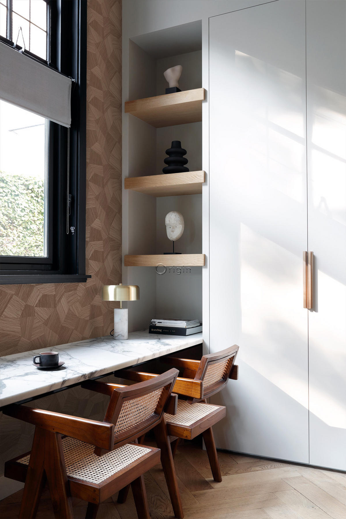 TAPETE 3D-Muster 53 cm x 10.05 m - Braun, Papier (53/1000cm) - Origin Wallcoverings