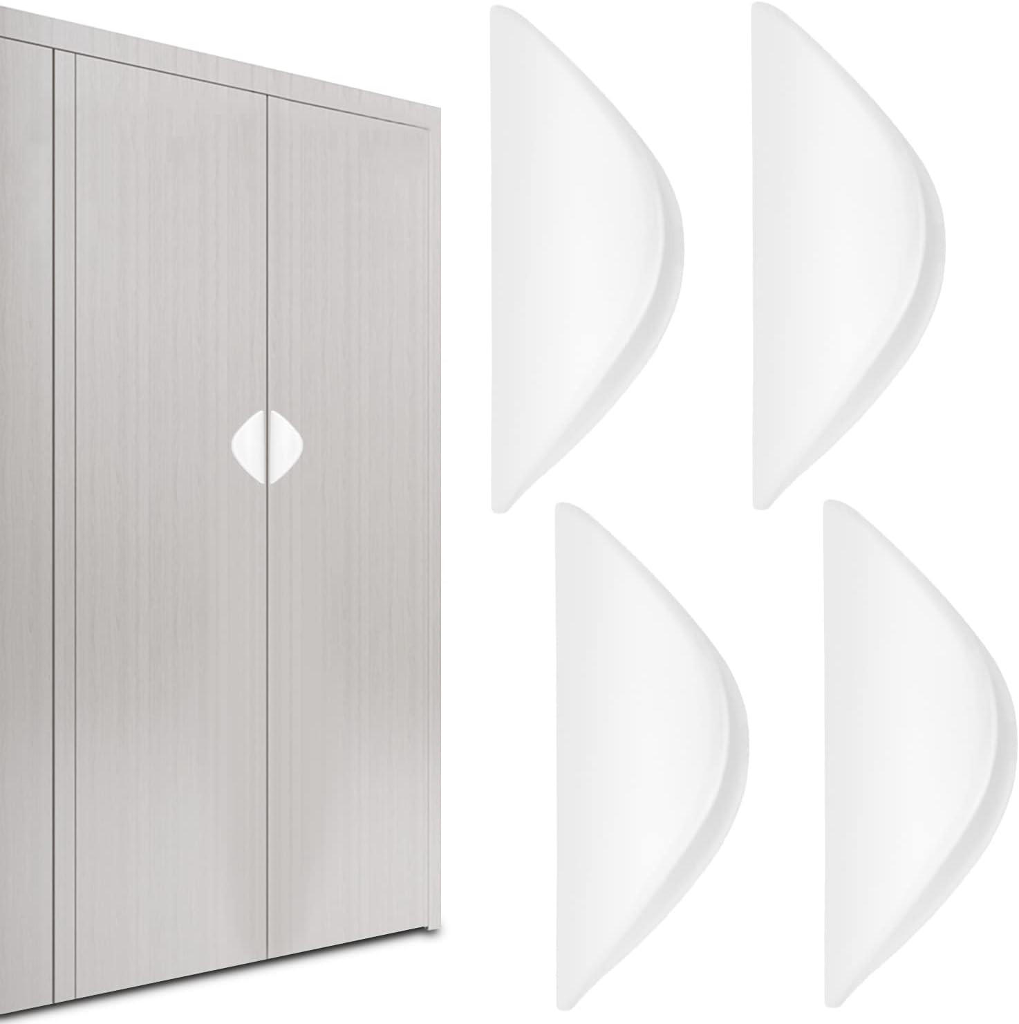MÖBELGRIFF 4er-Set - Weiß, Kunststoff (3.7/2.3/8.2cm)
