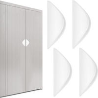 MÖBELGRIFF 4er-Set - Weiß, Kunststoff (3.7/2.5/8.2cm)