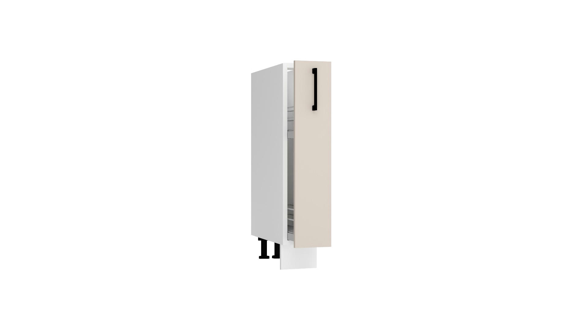 APOTHEKERSCHRANK D15CARGO - Morvex - Elegante Stauraum Idee - Beige, Holz/Metall (15/82/52.4cm) - ROYAL24_MARKT