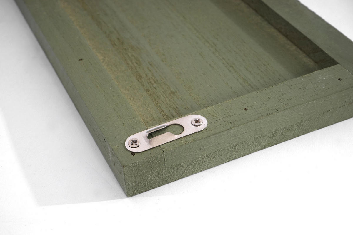 WANDSCHILD LIPS SHABBY-LOOK Grün - Grün, Holz (40/15/2cm) - MCW