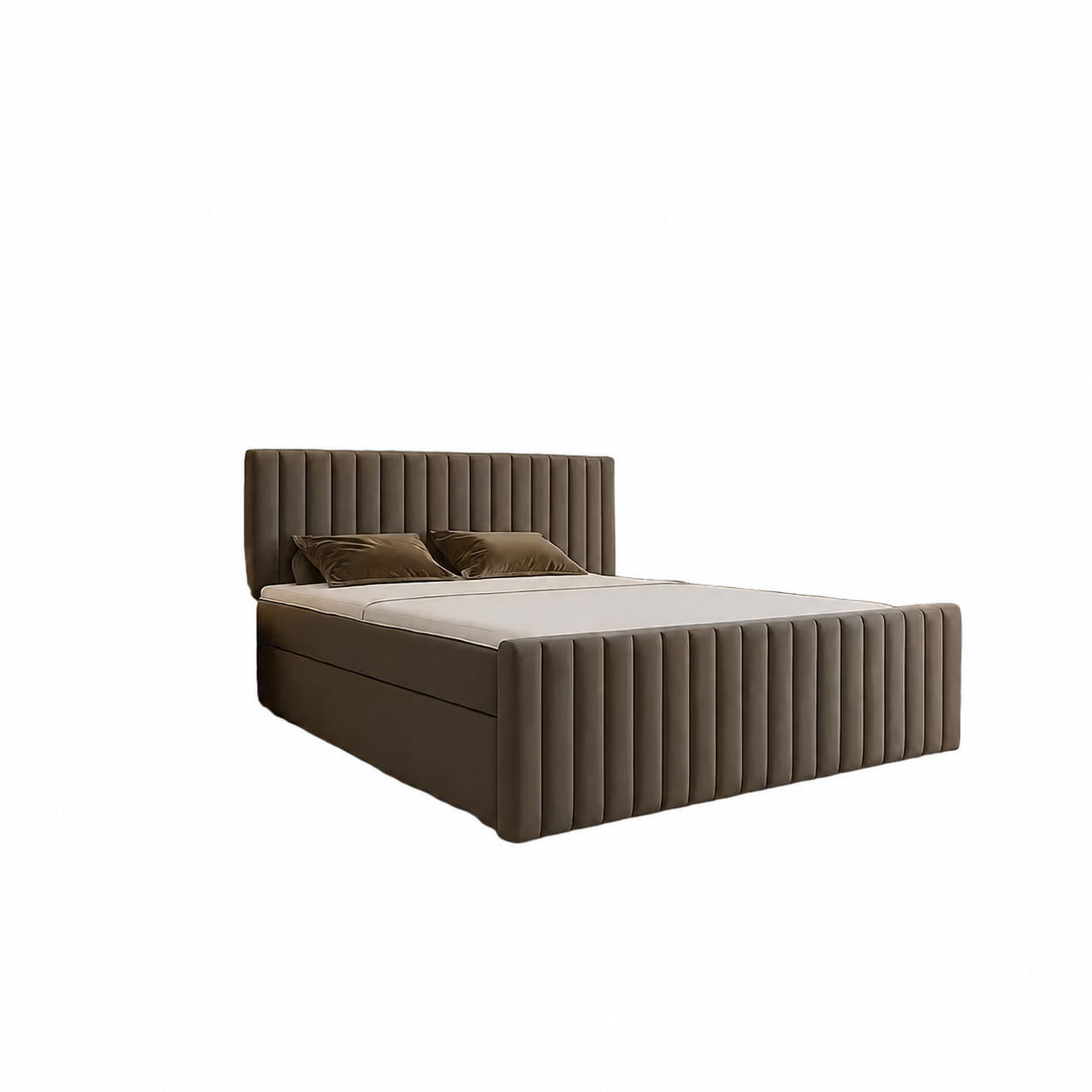 BOXBETT Benito I Hellgrau 120x200 cm - Hellgrau, Textil (120/200cm) - B&B Home