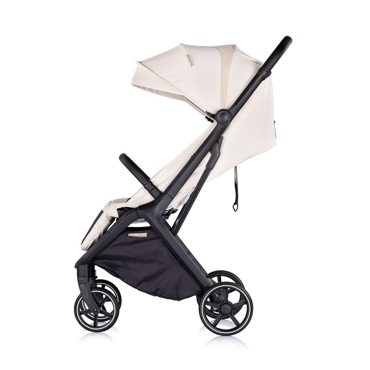 KINDERWAGEN Diamond beige Aluminium, PU-Räder, 5-Punkt-Gurt, Sicherheitsgurt, Hinterradbremse - Beige, Metall (76/50/109cm) - Chipolino