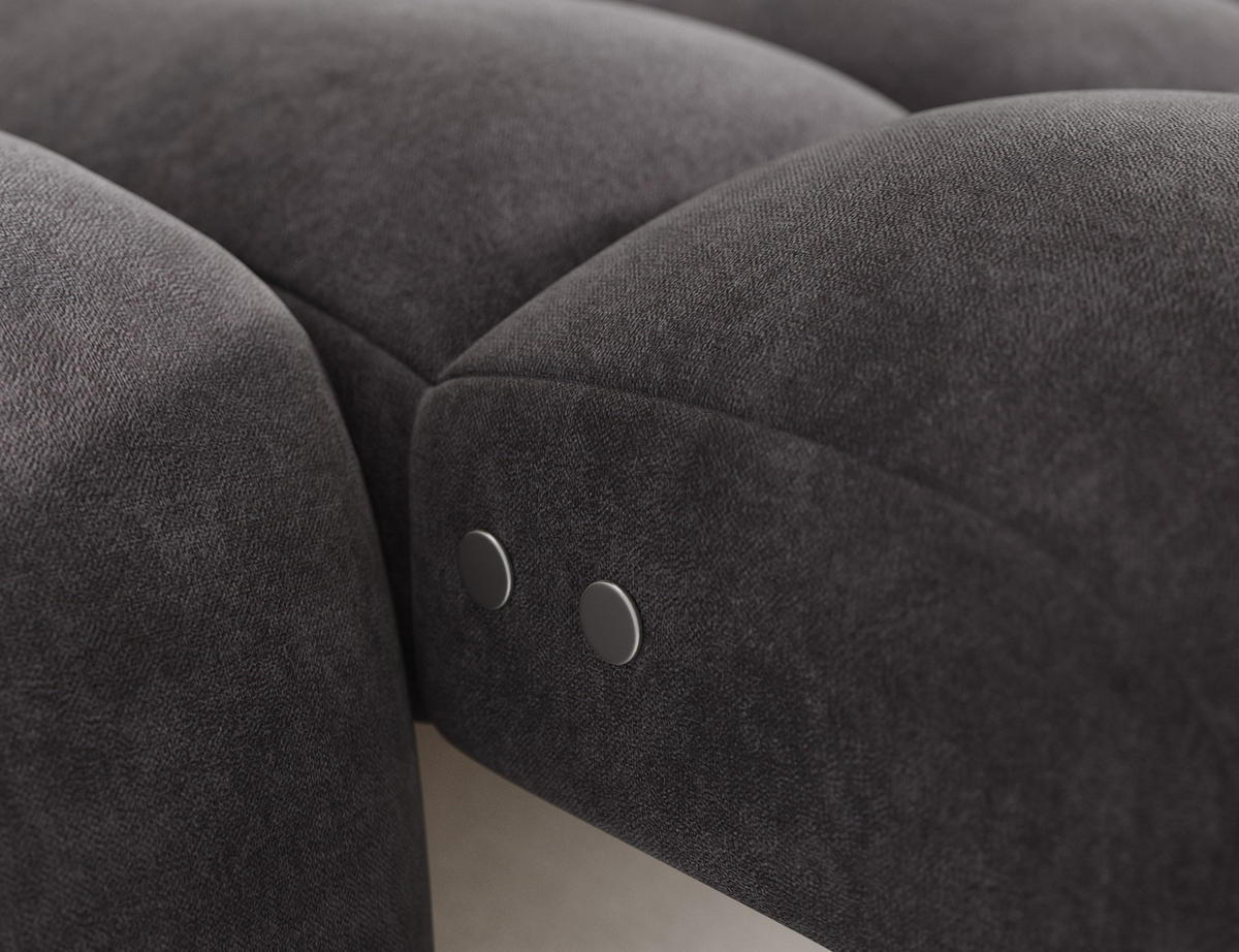 ECKSOFA Lorveno R - Grau (Aura 04) - Grau, Holzwerkstoff (283/165cm)