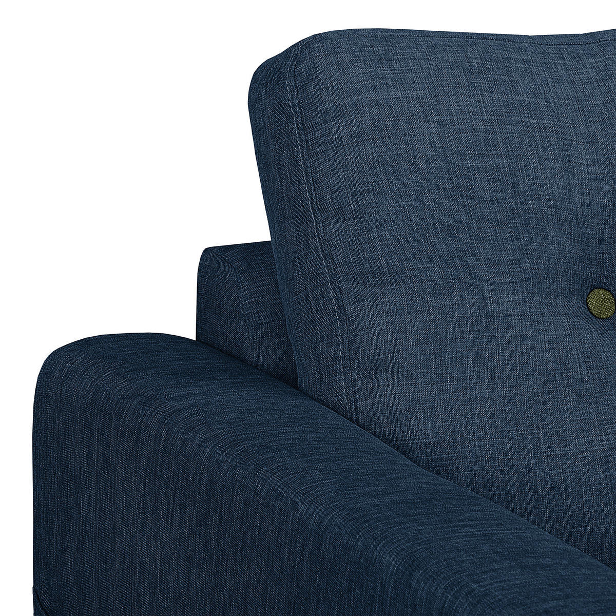 WOHNLANDSCHAFT mit Longchair - Blau/Olivgrün, Textil (290/90/200cm) - home24
