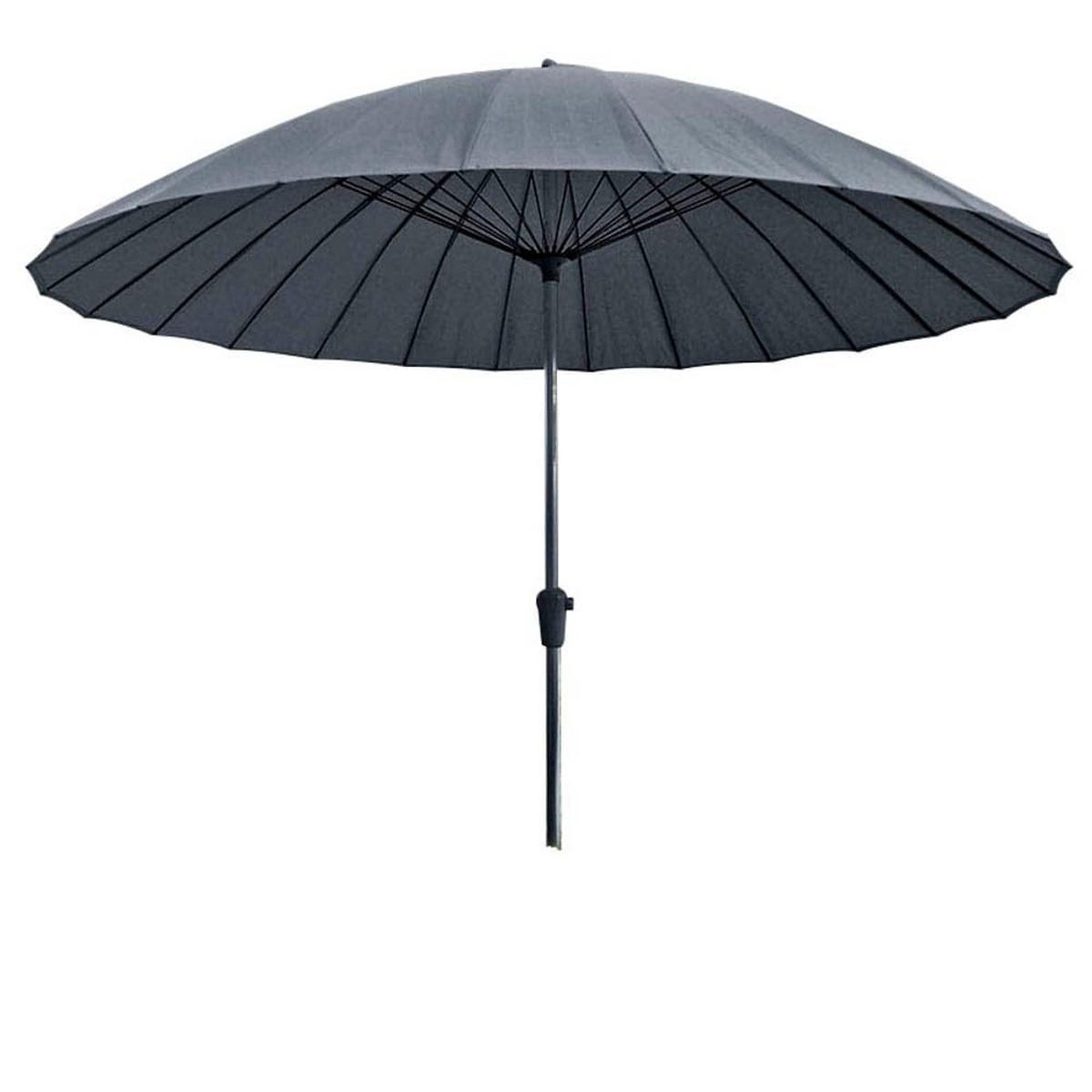 SONNENSCHIRM Eddi mit 24 Streben Anthrazit Gartenschirm - Anthrazit, Kunststoff (260/260cm) - DELUKE