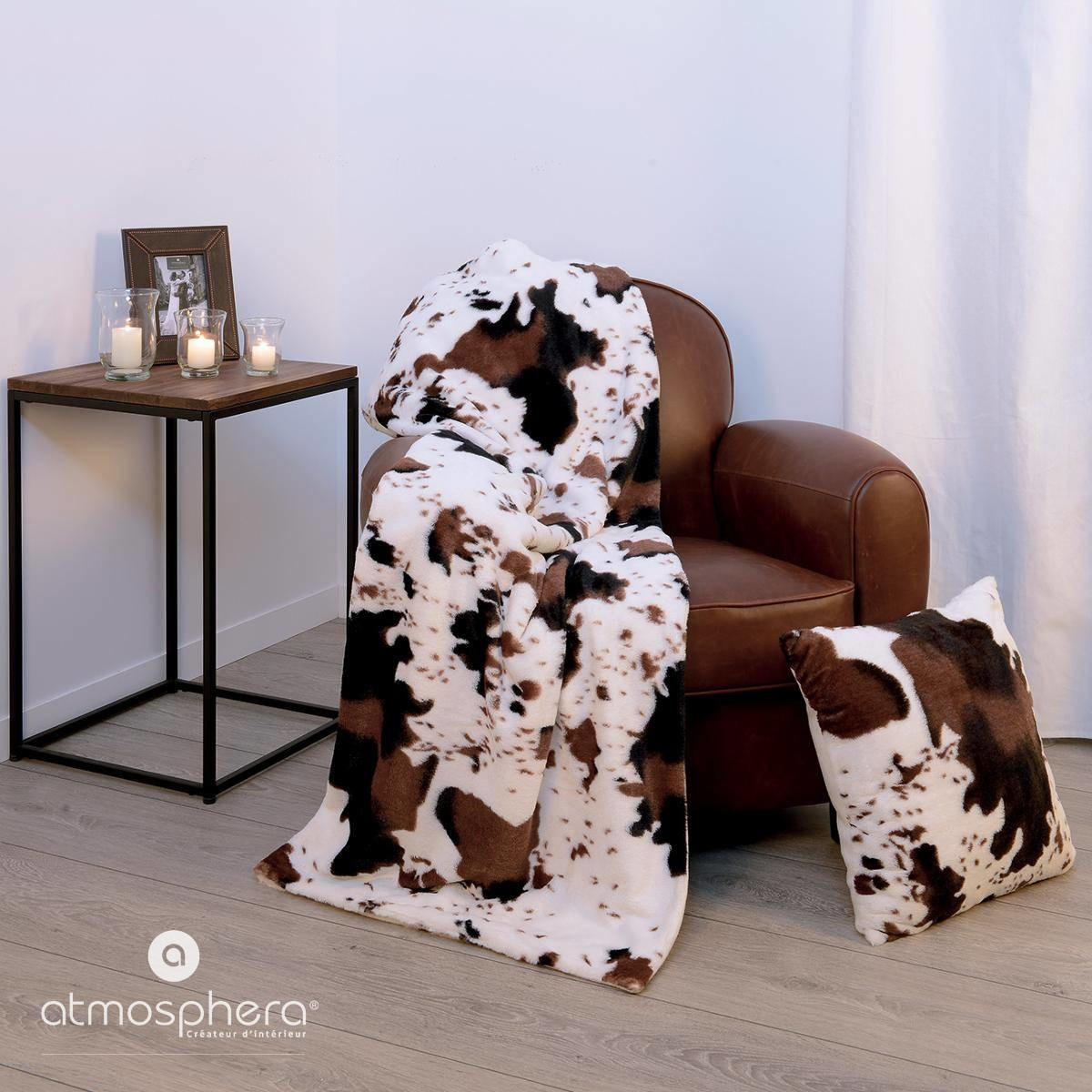 PLAID 130/160 cm - Braun, Textil (130/160cm) - Atmosphera Createur d´interieur