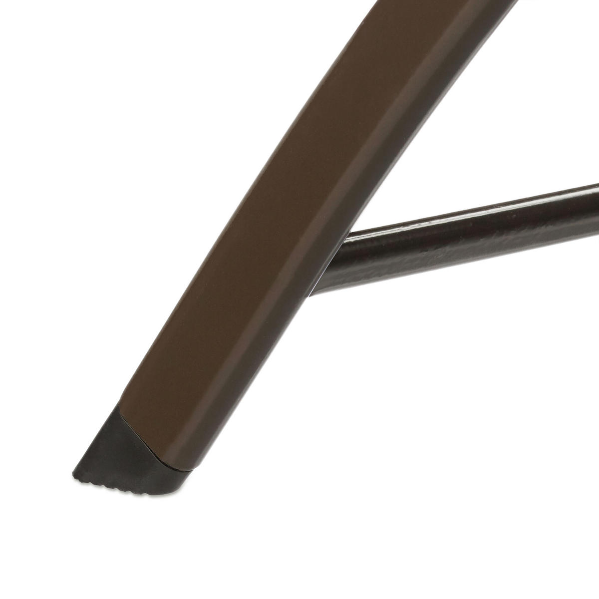 2XBARHOCKER - Dunkelbraun/Braun, Kunststoff/Metall (44/115/63cm) - Relaxdays