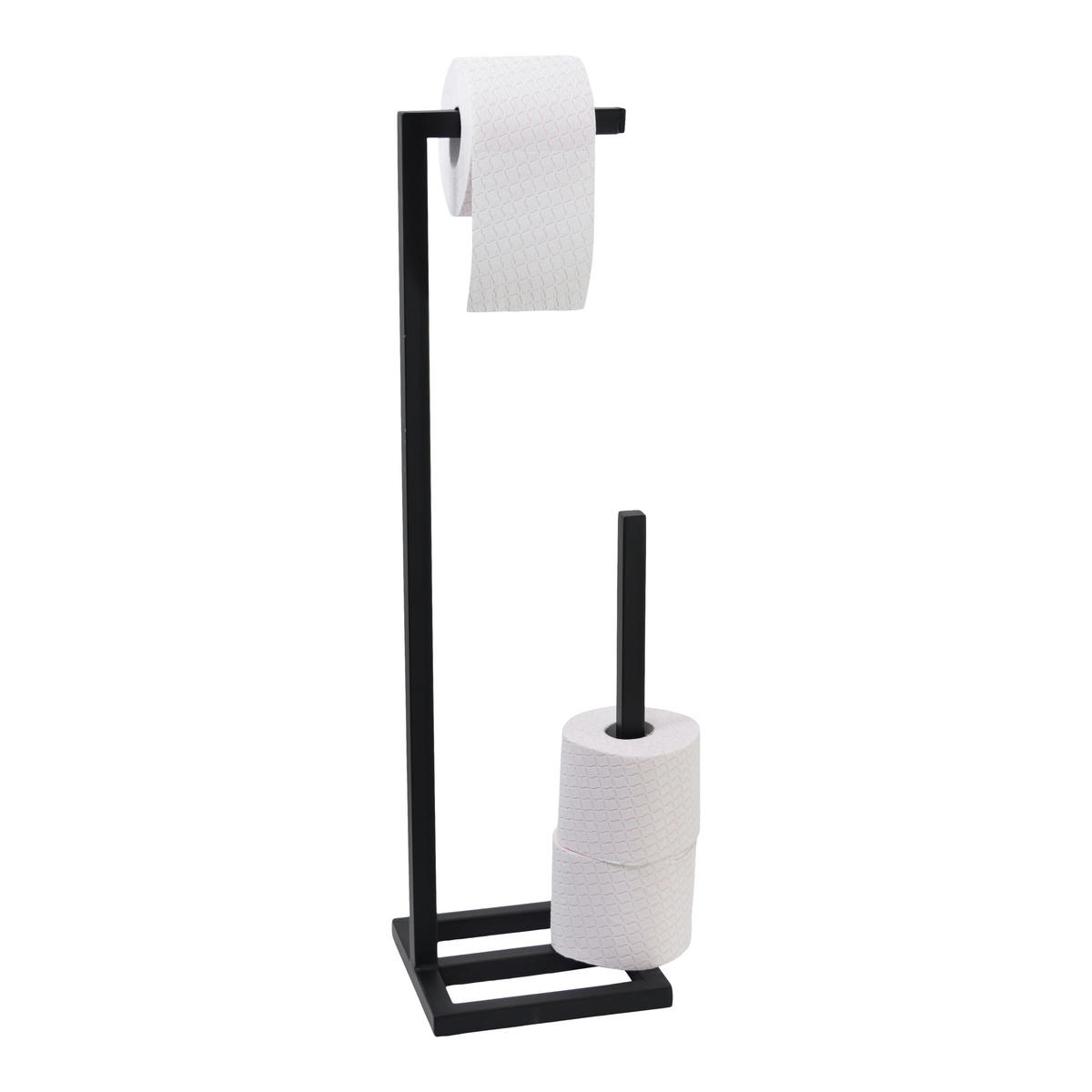 TOILETTENPAPIERHALTER Jack Schwarz - Schwarz, Metall (20/75/20cm) - LOFT42