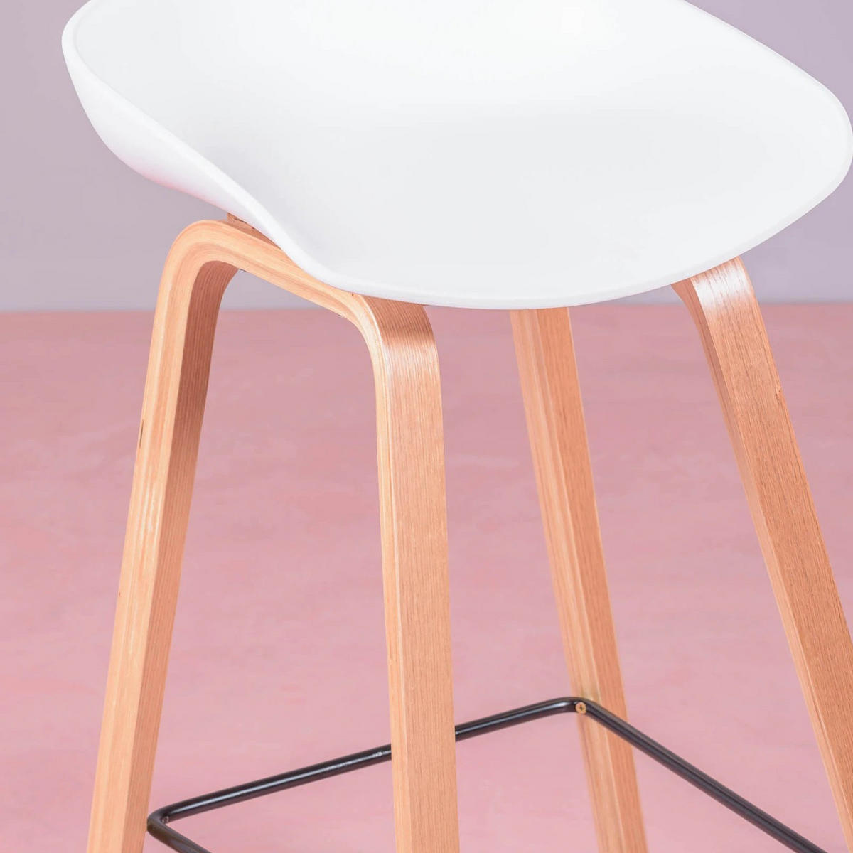 HOCKER Kunststoff Weiß - Weiß, Kunststoff (49/76/45cm) - Nest Dream