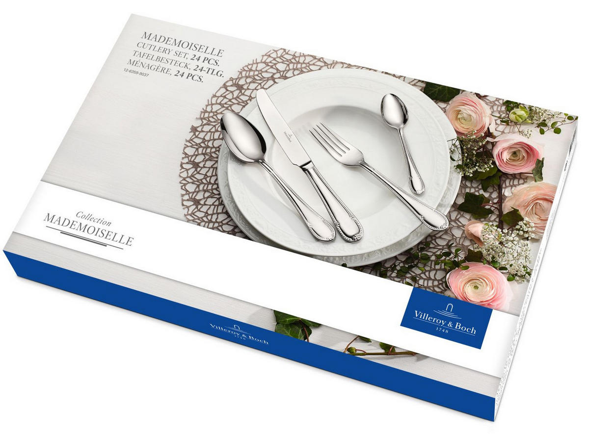 TAFELBESTECK Mademoiselle silber - Silberfarben, Metall - Villeroy & Boch