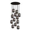 GALERIELEUCHTE Velo 12-flammig Rauch Ø 25cm - Anthrazit/Schwarz, Glas (25/25/27cm) - s.luce