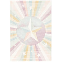 KINDER TEPPICH MAUI KIDS RAINBOW STAR - Multicolor, Textil (120/170cm) - Pergamon