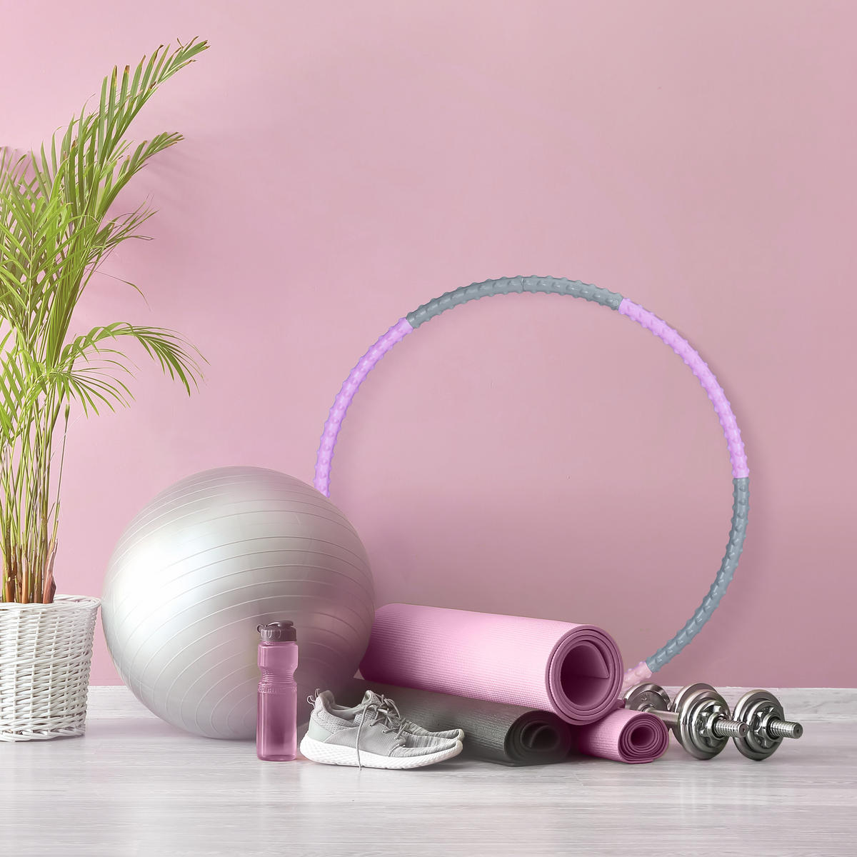 HULA-HOOP-REIFEN - Multicolor, Textil/Metall (95/3.5/95cm) - Relaxdays
