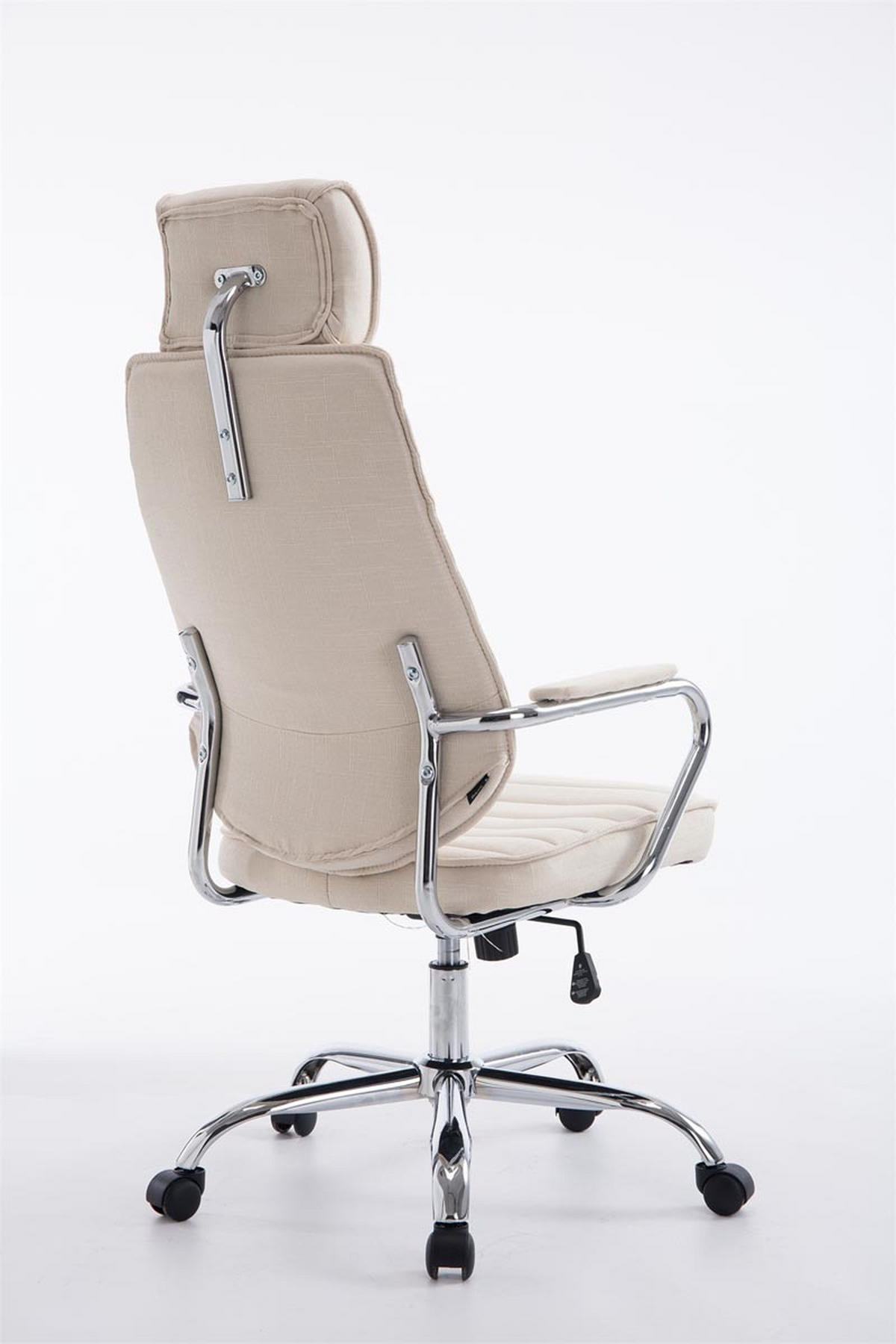 BÜROSTUHL Rocket Stoff Creme - Creme, Textil/Metall (60/128/67cm) - TPFLiving