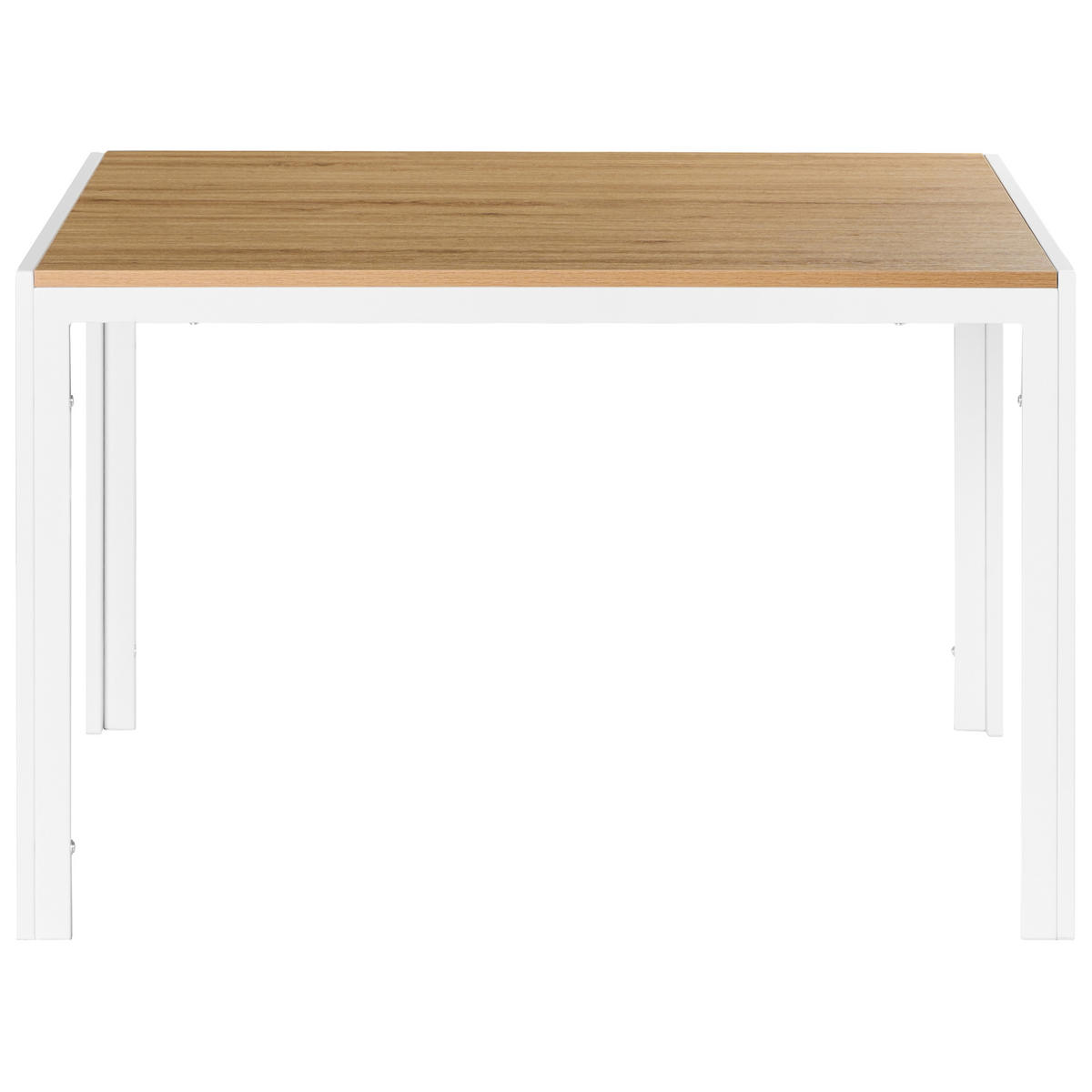 JÍDELNÍ STŮL Hnědý/Bílý 120/80 cm Mann - světle hnědá, kompozitní dřevo (120/80/75cm) - Beliani