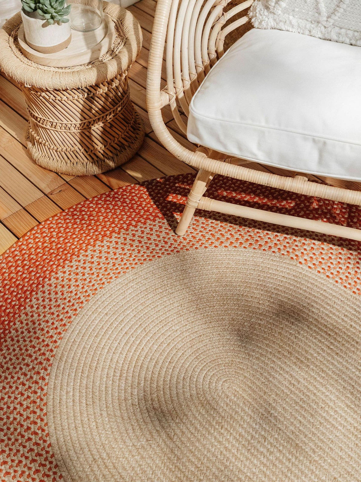 OUTDOORTEPPICH Nandi Terracotta 140/200 cm - Braun, Kunststoff/Textil (140/1cm) - KUNSTLOFT