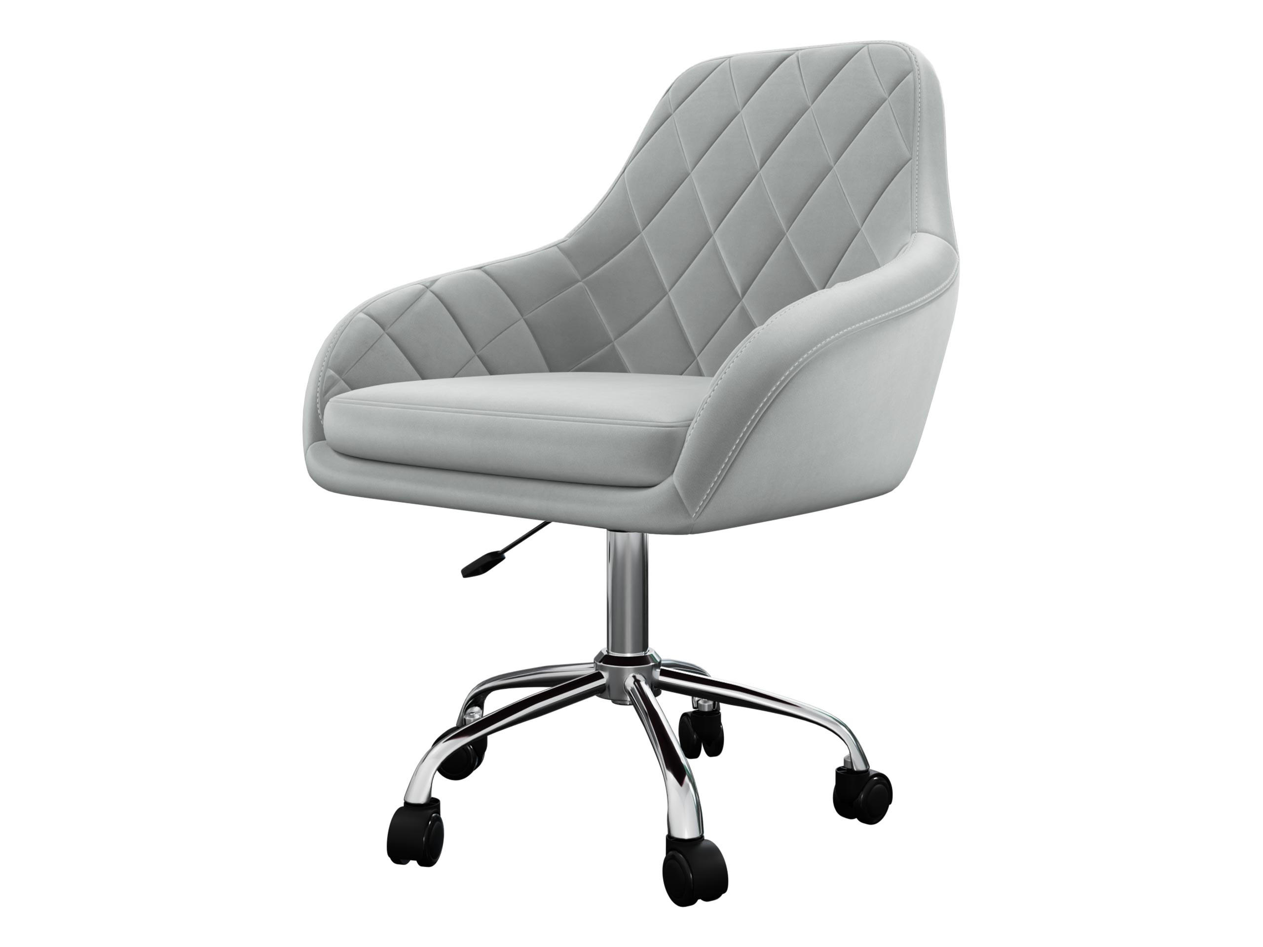 DREHSTUHL Muz 1018-1 - Silberfarben/Grau, Textil/Metall (59/92/59cm) - MIRJAN24