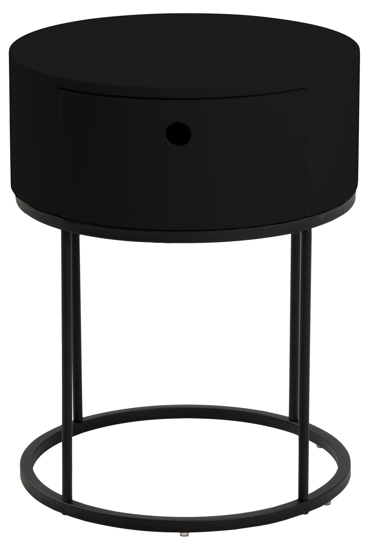 NACHTSCHRANK schwarz - Schwarz, Holzwerkstoff (40/51/40cm) - ebuy24