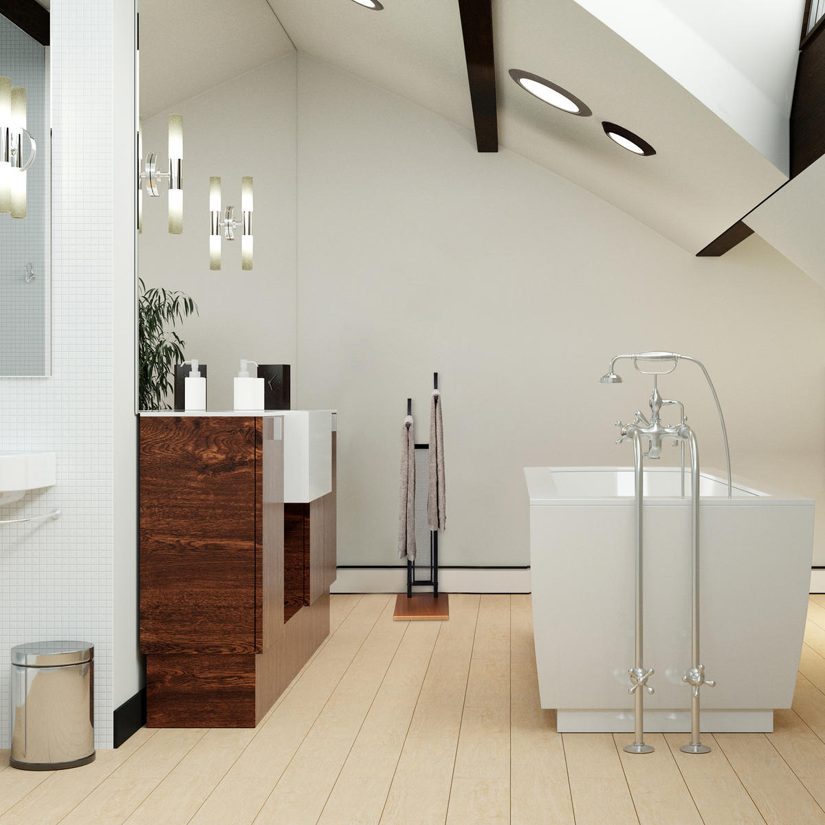 HANDTUCHSTÄNDER - Schwarz, Holzwerkstoff/Metall (40/88/20cm) - Relaxdays