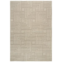 TEPPICH In-& Outdoor Cangas Enredo Mazovia 120x170cm Beige Creme Abstrakt Kurzflor - Creme, Textil (120/170cm) - Mazovia