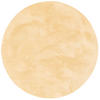 FELLTEPPICH SUPER SOFT PEARL RUND - Gelb, Textil (120/120cm) - Pergamon