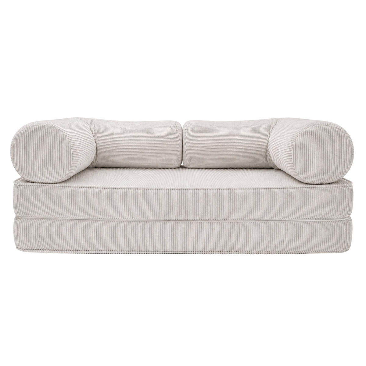 HOCHWERTIGES zeitgenössisches Design Sofa Beige/Hellgrau - Beige, Textil (200/70/100cm) - SURB