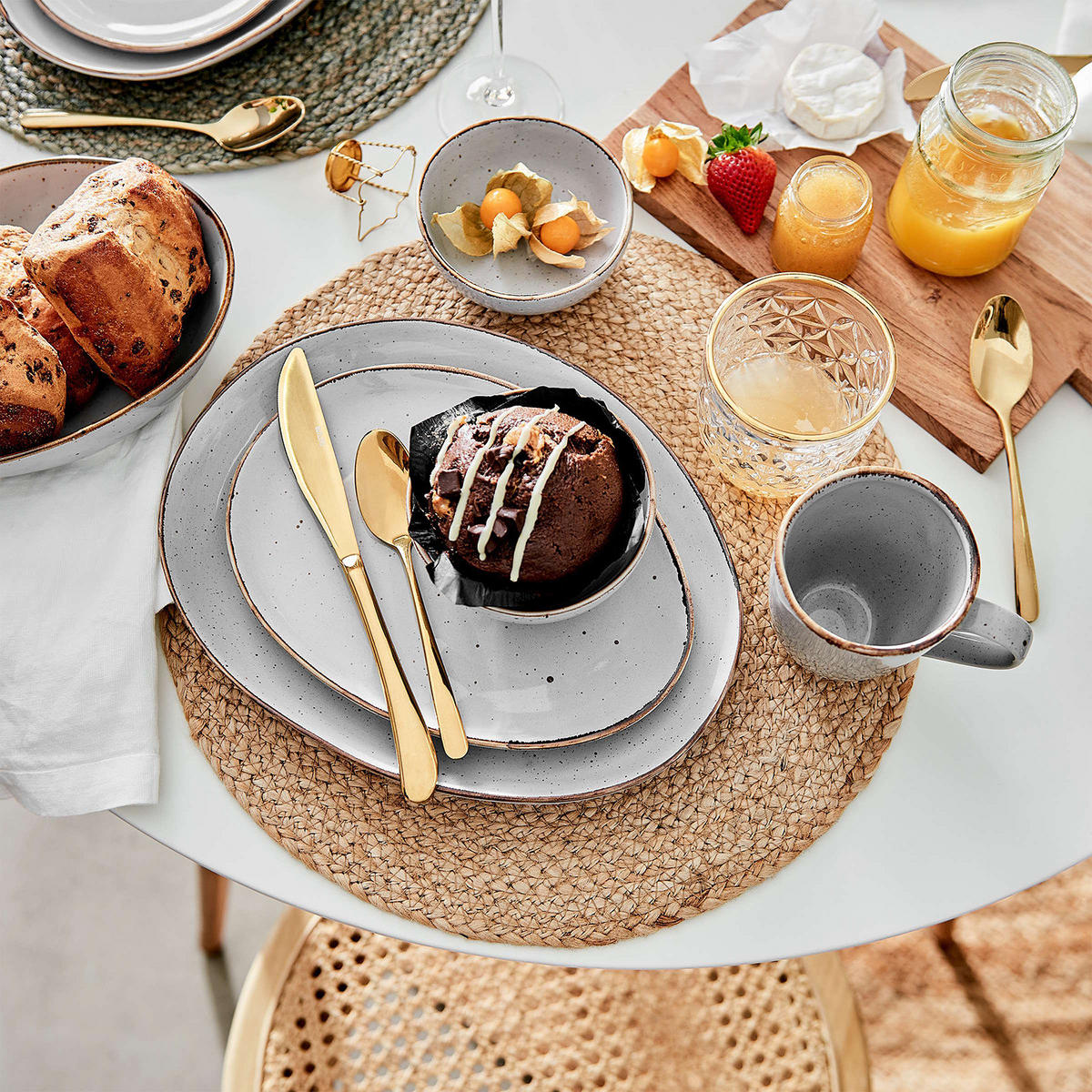 TISCHSET Tout Autour - Braun, Naturmaterialien (36/36cm) - BUTLERS