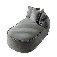 RÉCAMIERE rechte Chaiselongue mit Kissen, DE-42643, Grau - Grau, Textil (164/67/92cm) - ComfortXL