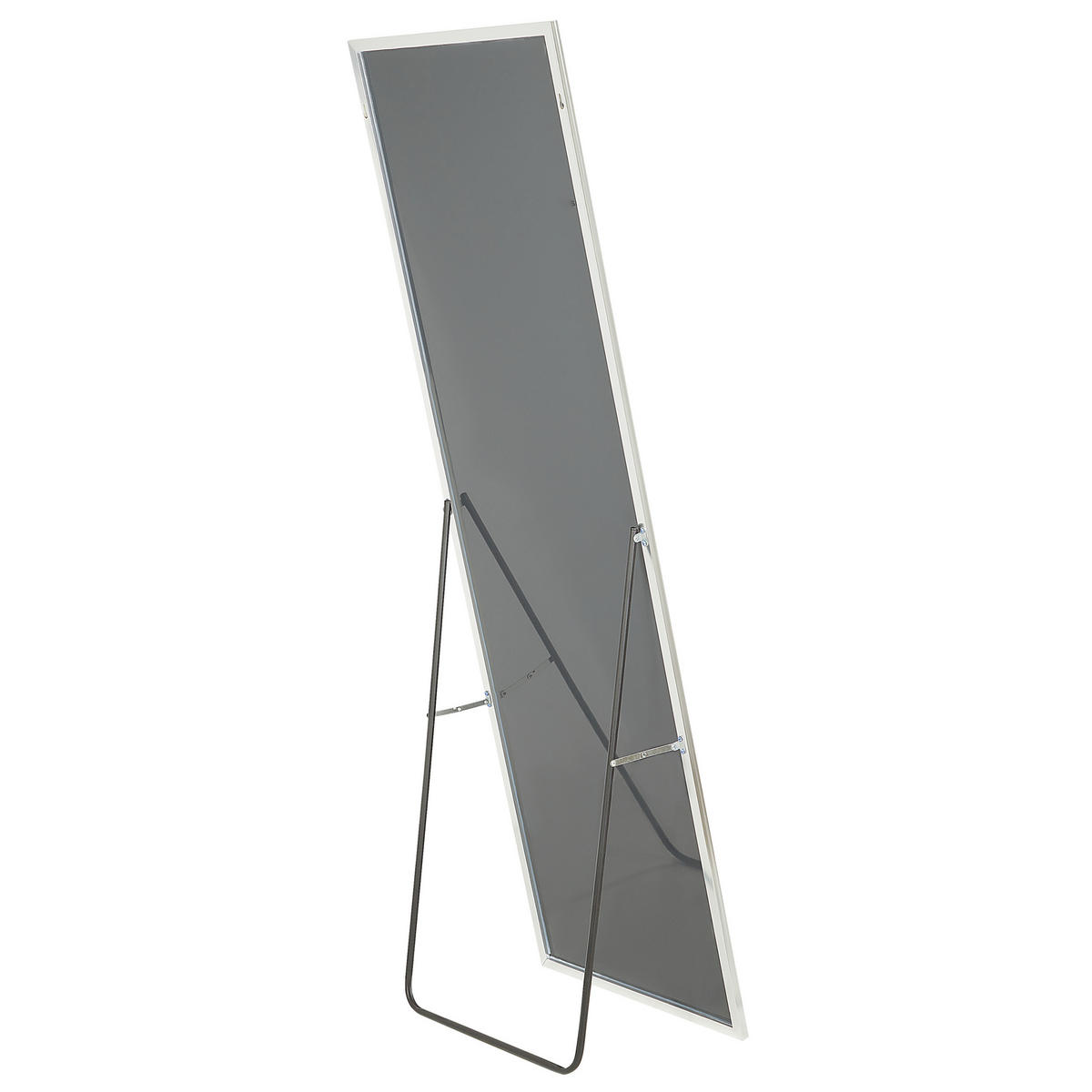 STEHSPIEGEL silber rechteckig 50/156 cm Beauvais - Silberfarben, Metall (7/156/50cm) - Beliani