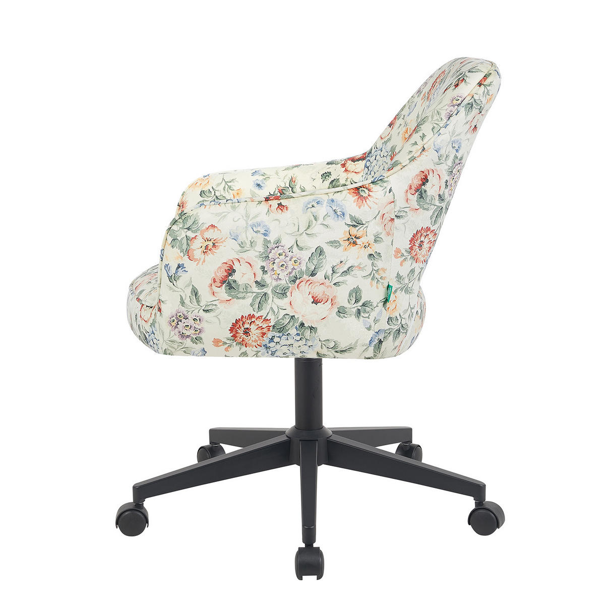 BÜROSTUHL Mika-Ilvy 2er-Set - Multicolor/Schwarz, Textil/Metall (60/84/65cm) - DUBI Möbel