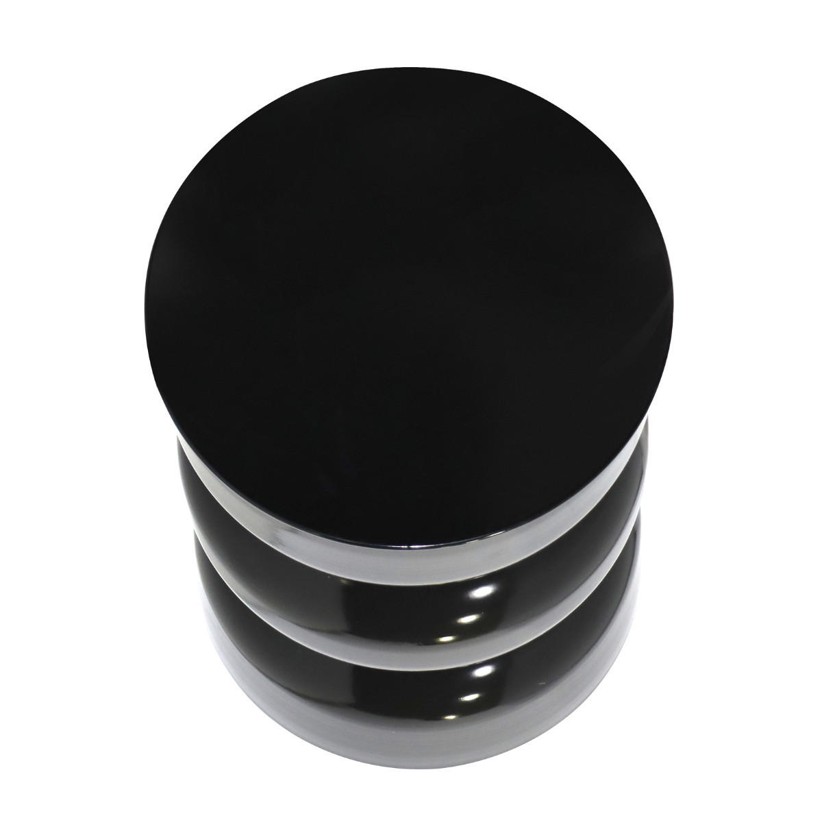BEISTELLTISCH aus lackiertem Metall 36/50/36 cm - Schwarz, Metall (41/36/50cm) - Calicosy
