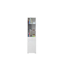 BÜCHERREGAL GALIA 45x40x190 cm, Regal Weiß - Weiß, Holzwerkstoff (45/190/40cm) - MASSENO