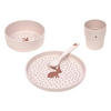 KINDER-GESCHIRR-SET Little Forest Rabbit 4er Set - Rosa, Kunststoff (7.2/26/22.7cm) - Lässig