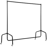 KLEIDERSTÄNDER, Metall, Schwarz - Schwarz, Metall (60/170/150cm) - HOMCOM