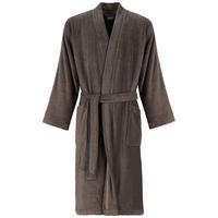 BADEMANTEL HERREN KIMONO UNI 828 PEPPER - 37 - Schwarz, Textil (XLnull) - Cawö