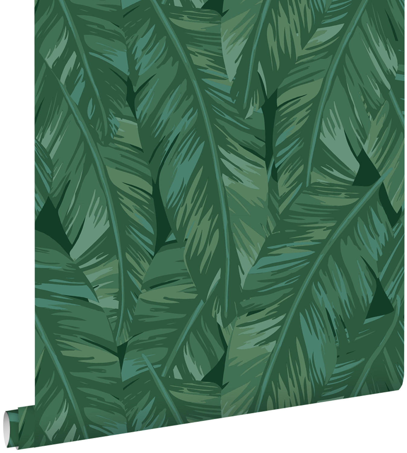 TAPETE Bananenblätter 53 cm x 10.05 m - Grün, Papier (53/1000cm) - ESTAhome