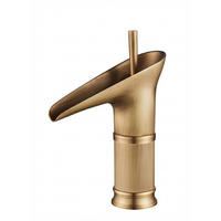 BADEZIMMERARMATUR mit Wasserschlauch, 24 cm hoch, gold - Goldfarben, Metall (24/6.8/21cm) - Vallsero
