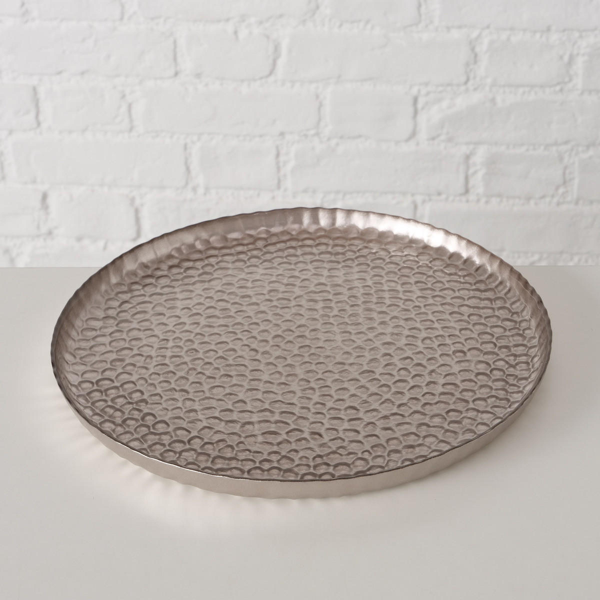 ETAGERE aus Glas Rado Gold 28/28/2 cm - Goldfarben, Glas (28/2/28cm) - Boltze Home