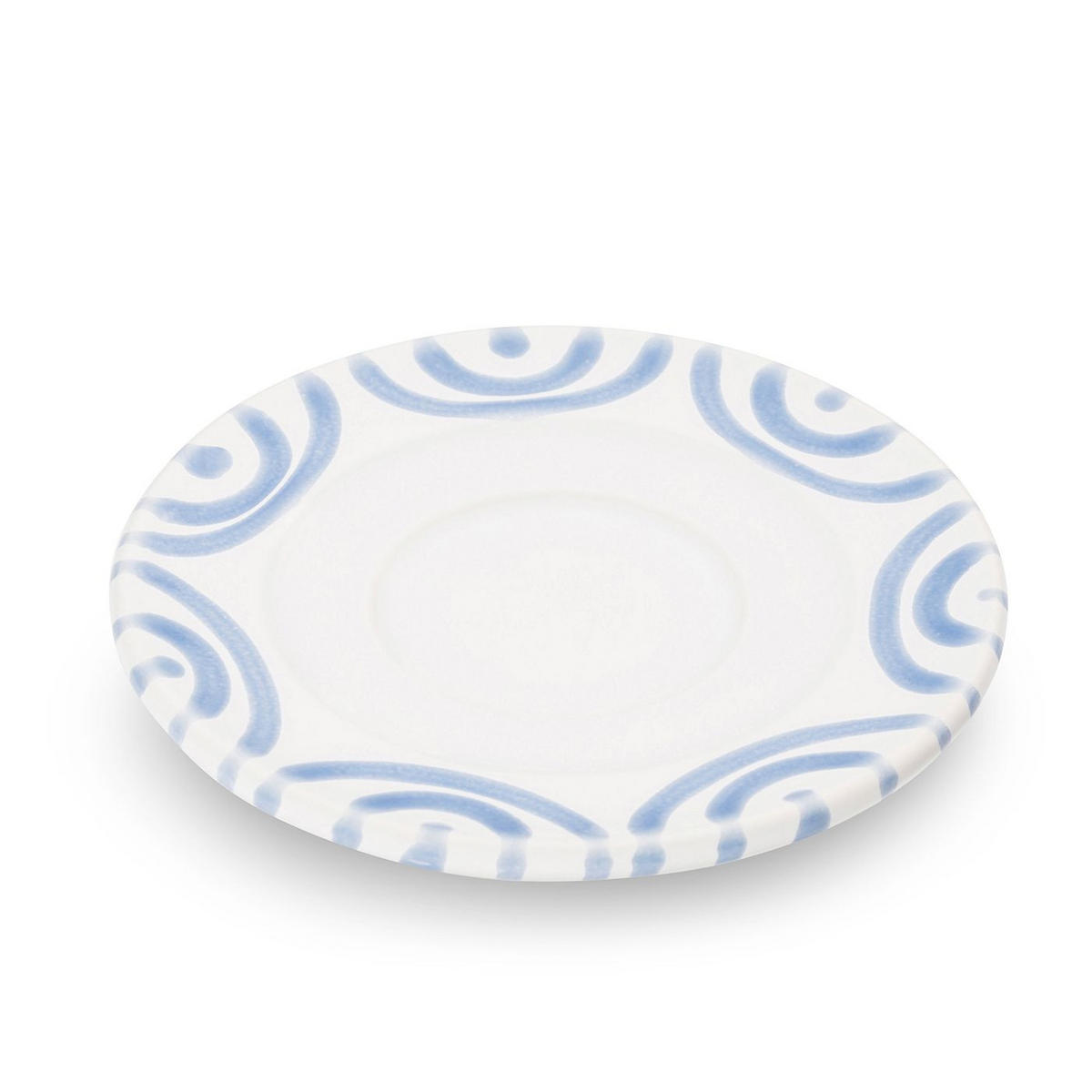 TELLER Geflammt - Weiß, Keramik (11cm) - Gmundner Keramik