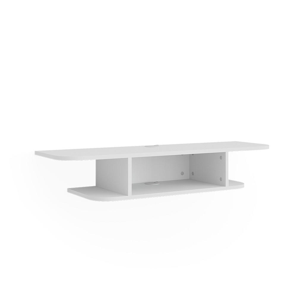 LOWBOARD Lorio Alb 105x18.2 cm compartimente deschise