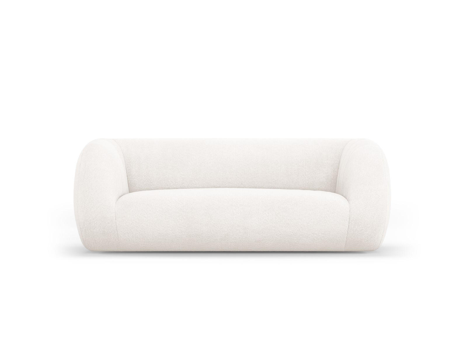 SOFA Essen aus Boucle weiß 2 Sitzplätze - Weiß, Textil (95/86/210cm) - Cosmopolitan Design