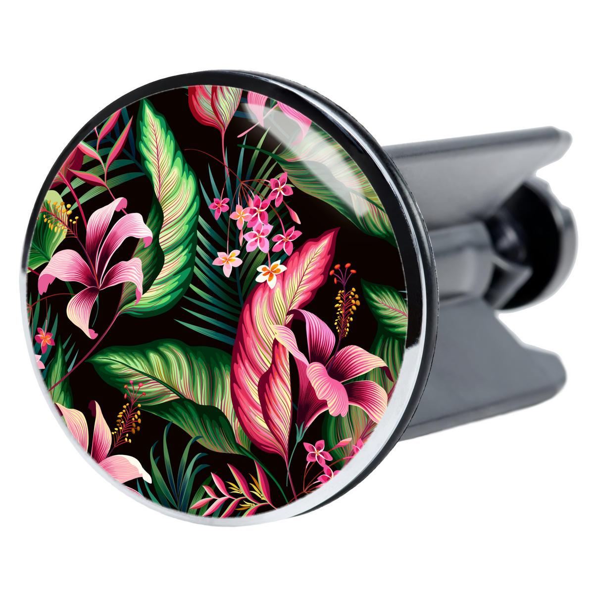 WASCHBECKENSTÖPSEL Bali - Grün, Kunststoff/Metall (4/7/7cm) - Sanilo