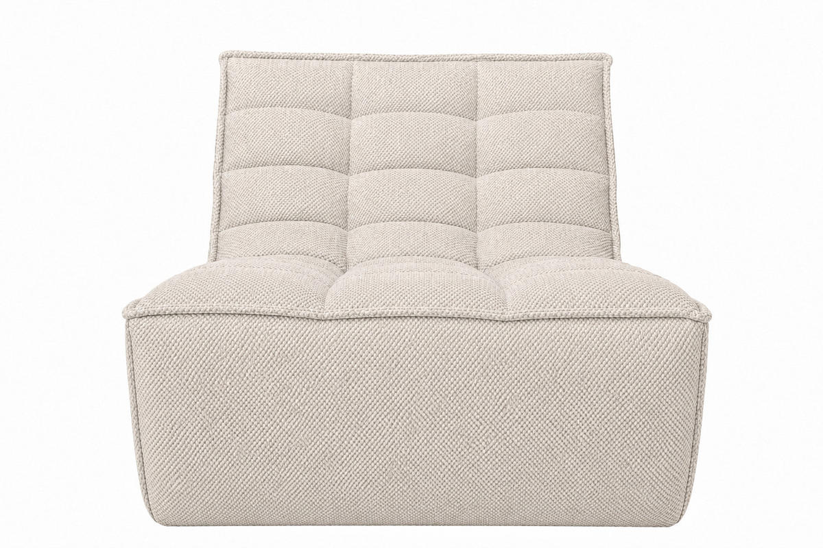 SESSEL, Loungesessel, Plüschstoff Pop, Beige, LAZY - Beige, Holz (80/76/93cm) - Kaiser Möbel